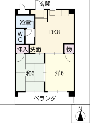 山田マンション 2階