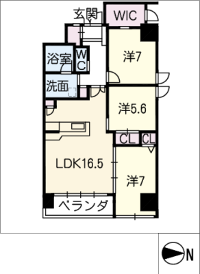 THE RESIDENCEＭ・ＫＡＮＯＵ 8階