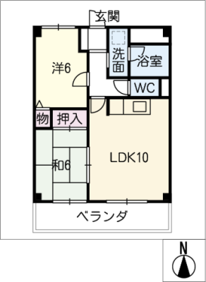 リビングコートヨコチ 2階