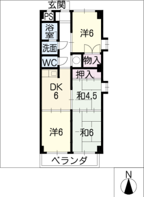グランドシャトー第２藤栄 4階
