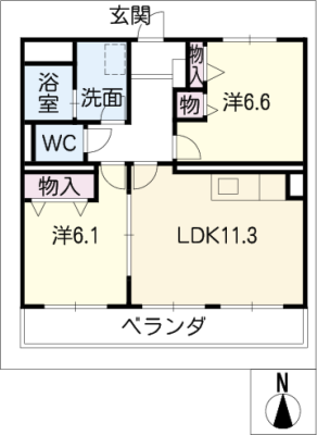 レジデンス天子田 4階