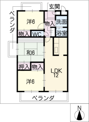 ディアコートSAKURADAIＢ 1階
