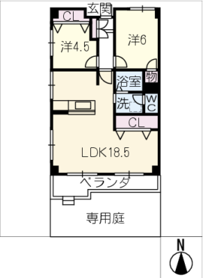 パピヨンヤシロ 1階