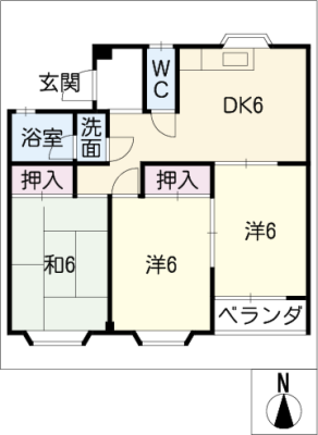 桜マンションＢ 3階