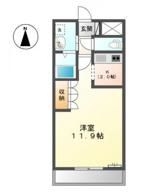 ジェミニコートＢ 2階