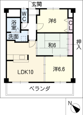 ピュアライフ久居３０６号室 3階