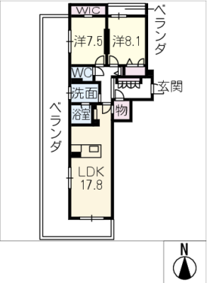 JM HIGASHIYAMA(ジャスミン東山) 3階