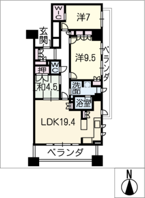 ｸﾞﾗﾝﾄﾞﾒｿﾞﾝ勝川ﾈｸｼﾃｨｲｰｽﾄｺｰﾄ607 6階