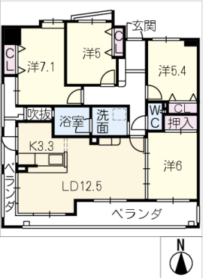 アスウェル勝川　４０１号室 4階