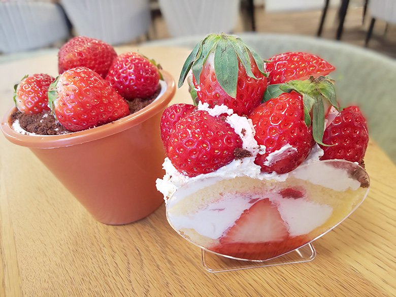 深夜０時まで営業 1年中とれたてイチゴが食べられるイチゴスイーツ専門店 Strawberry Hunting 中区の住みやすさを紹介 住む街なび