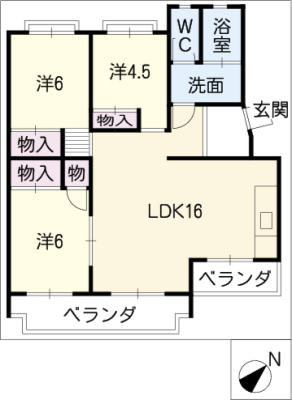 桃山住宅６号棟　１０３号室 1階
