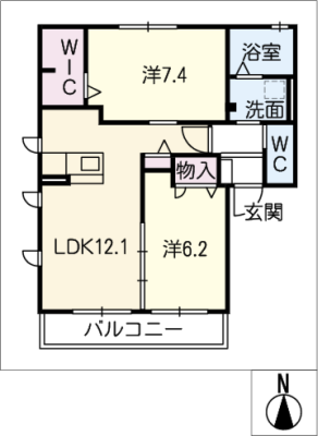 ネオステージ大清水 2階