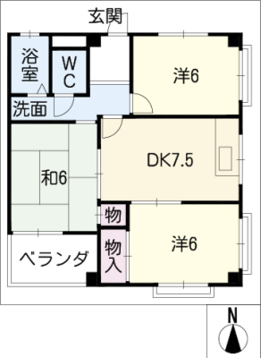 西条マンション 4階