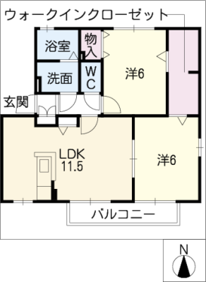 グレイス・コートＢ 2階