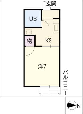 タウニー六社 1階