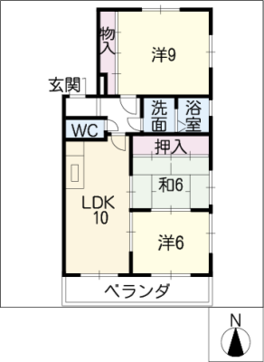 ドエルクレスト 2階