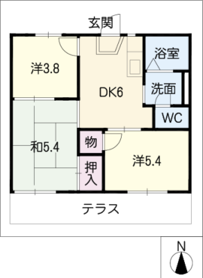 サンハイツ宮根台Ａ棟 1階