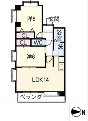 ダイアパレス南明町弐番館 2階