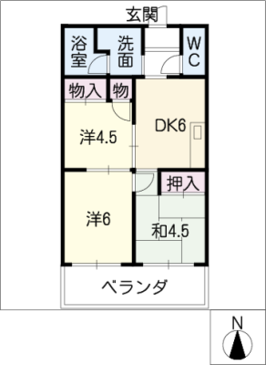 マンション向陽台