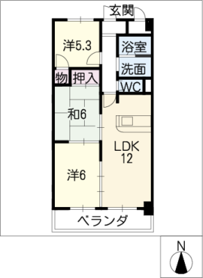 ＬＯＮＥ　ＳＴＡＲ茶屋ヶ坂 2階