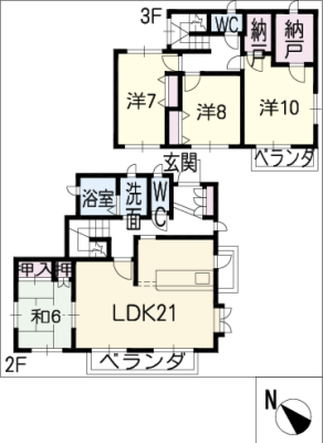 千種３丁目貸家