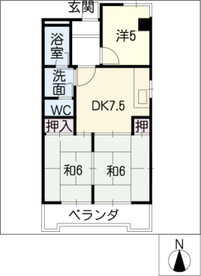 中根ヒルズ 1階