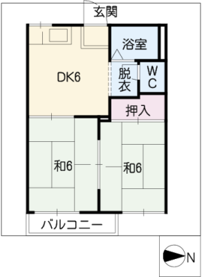 タウニー北頭 2階