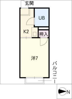 フロイデ南分 2階