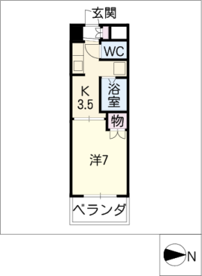 美谷ハイツ柵下 4階