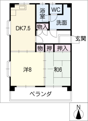 ヒバリヒルズ 2階