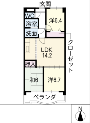 ＦＬＯＲＡ萩山 1階