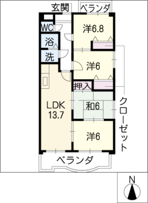 ＦＬＯＲＡ萩山 5階