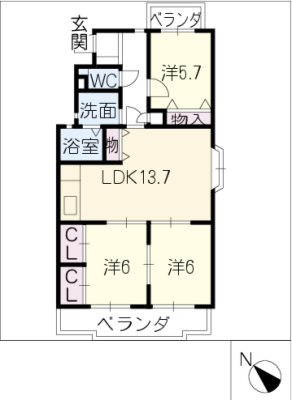 シティライフ弥富ヶ丘 1階