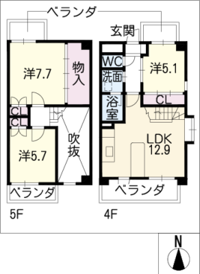 ファイブスター高田 5階