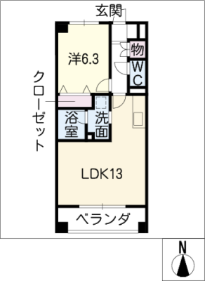 カーサ呼続 1階