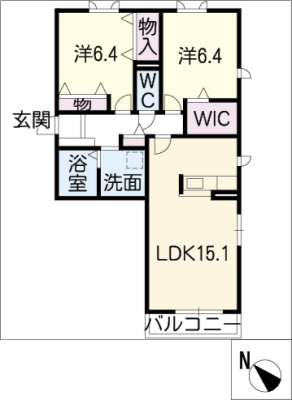 マストガーデン月見ヶ岡 1階