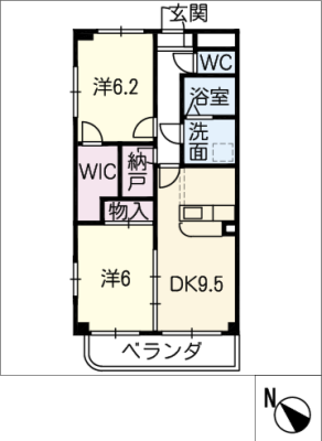 コートボナール鶴里 1階