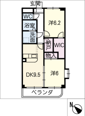 コートボナール鶴里 1階