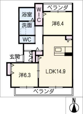 グラン　ローザ 2階