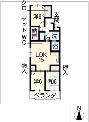 シュロス黒川 6階