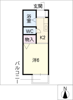 グリーンハイツ楠 2階