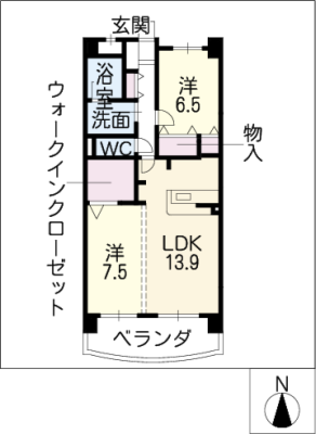 中日マンション上飯田 6階