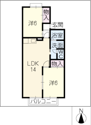 リベール若鶴 2階