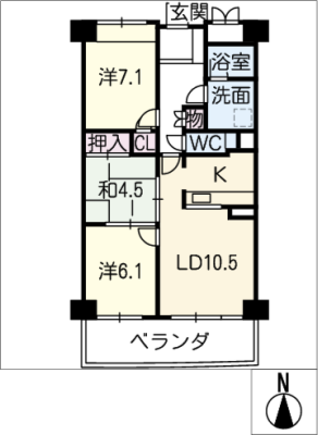 ザ・シーン城北 4階