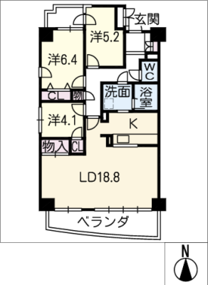 ザ・シーン城北 11階