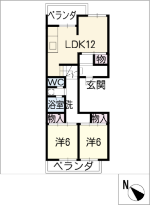 中富住宅Ｅ棟１０５号室 1階