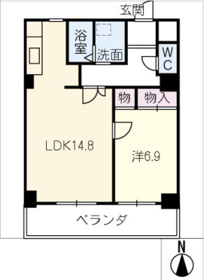 サンコート黒川 8階