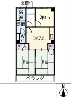 グリーンハイツ長谷川 2階