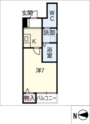 クレフラスト大杉町　Ａ棟 2階