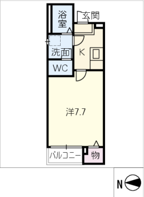 クレフラスト大杉町　Ａ棟 2階